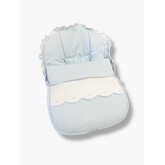 Rosy Fuentes Scallop Front Car Seat Cover- Blue