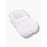 Rosy Fuentes Double Scallop Car Seat Cover - Pink