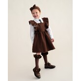 Caramelo BTS25 Flared Pinafore with Bow - 342142