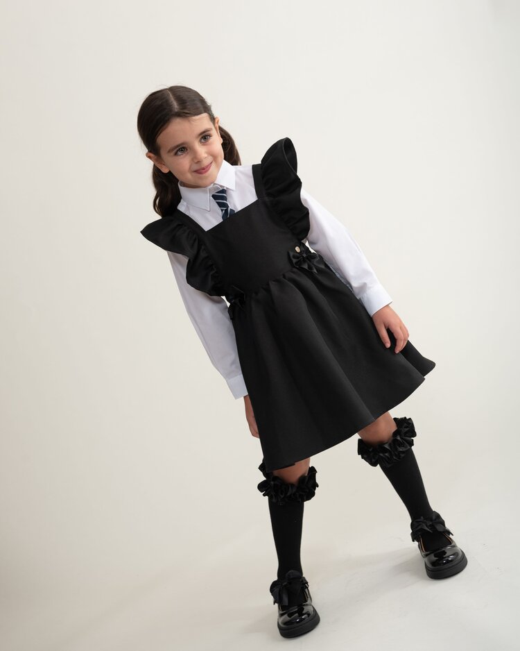 Caramelo BTS25 Flared Pinafore with Bow - 342142