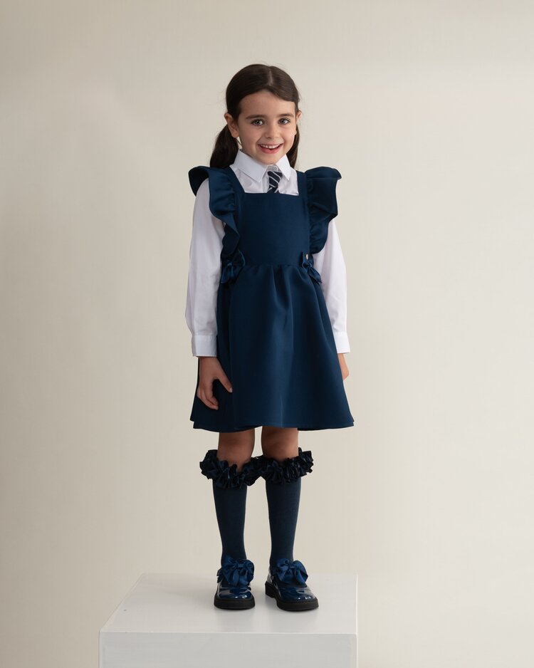 Caramelo BTS25 Flared Pinafore with Bow - 342142