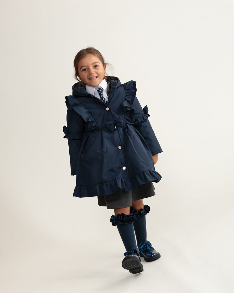 Caramelo BTS25 Skirted Coat with Frill Detail - 342341