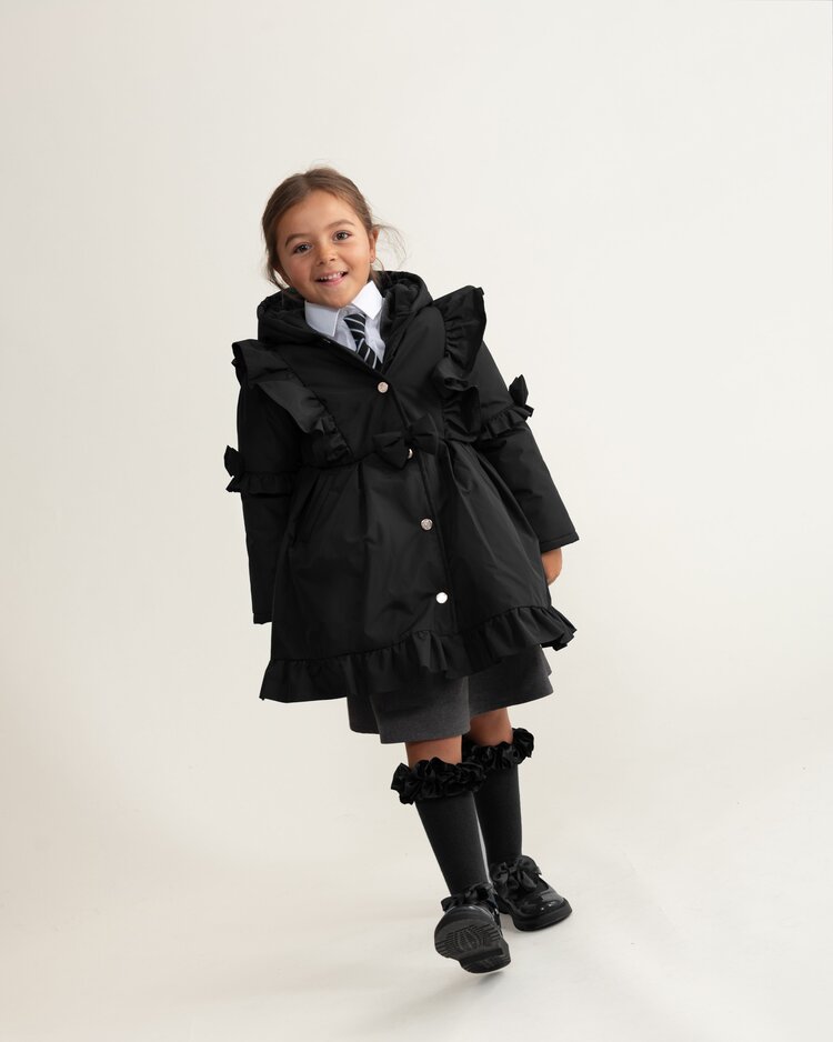 Caramelo BTS25 Skirted Coat with Frill Detail - 342341