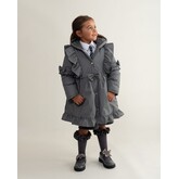 Caramelo BTS25 Skirted Coat with Frill Detail - 342341