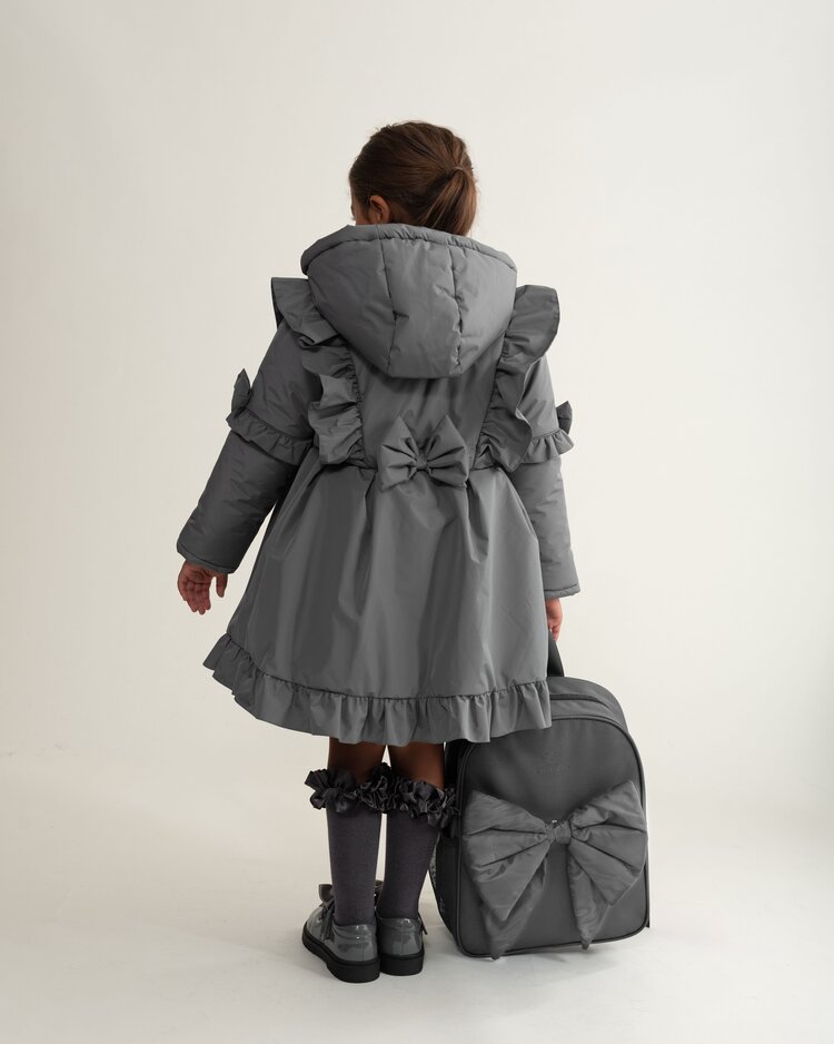 Caramelo BTS25 Skirted Coat with Frill Detail - 342341