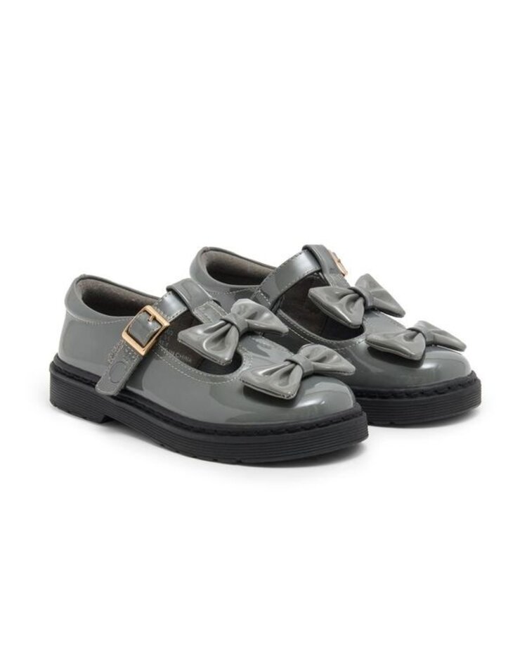 Caramelo BTS25 Double Bow School Shoes - 377102