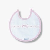 Little Star Little Star Lace Trim Bib - Pink