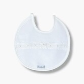 Little Star Little Star Lace Trim Bib - White