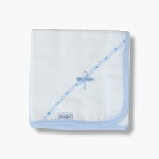 Little Star Little Star Lace Detail Muslin - Blue