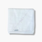 Little Star Little Star Lace Detail Muslin - White