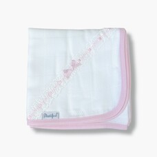 Little Star Little Star Lace Detail Muslin - Pink