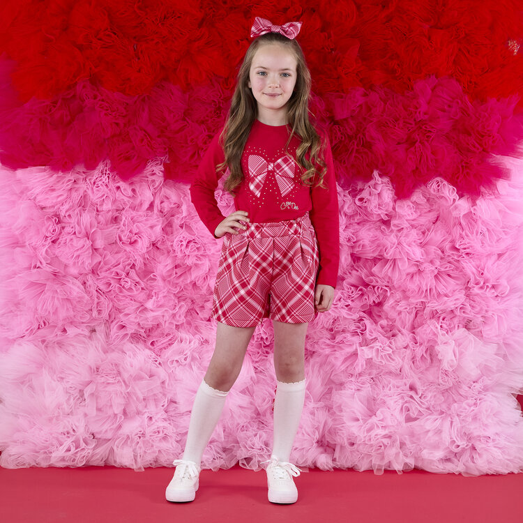 ADee A*Dee AW25 Lexi Check Bow Short Set