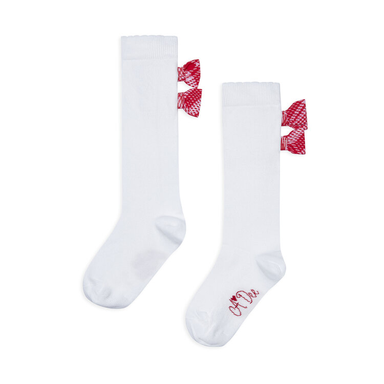 ADee A*Dee AW25 Landon Check Bow Knee High Sock