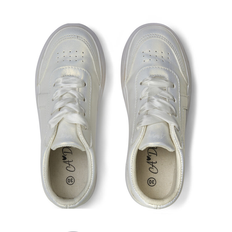 ADee A*Dee AW25 Patty Platform Trainer - Snow White