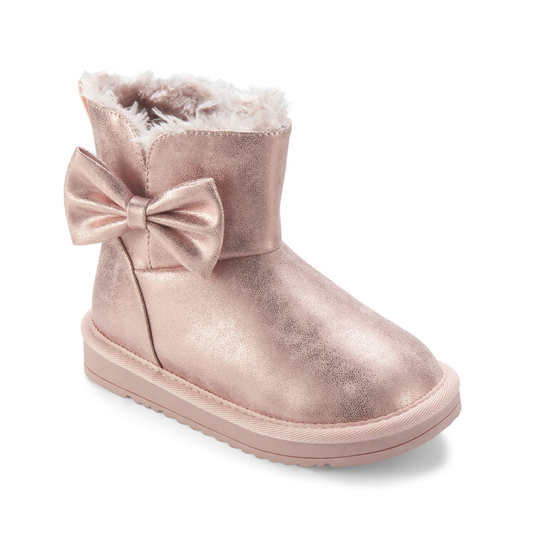 ADee A*Dee AW25 Bowtiful Faux Suede Boot - Pink Fairy