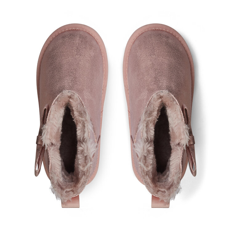 ADee A*Dee AW25 Bowtiful Faux Suede Boot - Pink Fairy