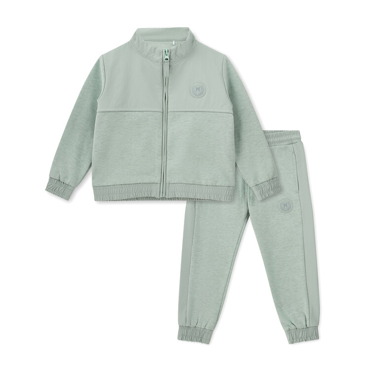 Mitch and Son Mitch & Son AW25 Jonathan Melange/Nylon Zipper Tracksuit