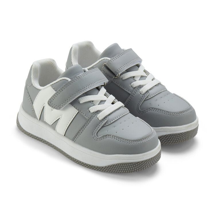 Mitch and Son Mitch & Son AW25 Jump Low Velcro Trainer - Grey Mist
