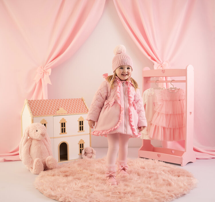 Little A Little A AW25 Kaia Heart Puff Hooded Jacket