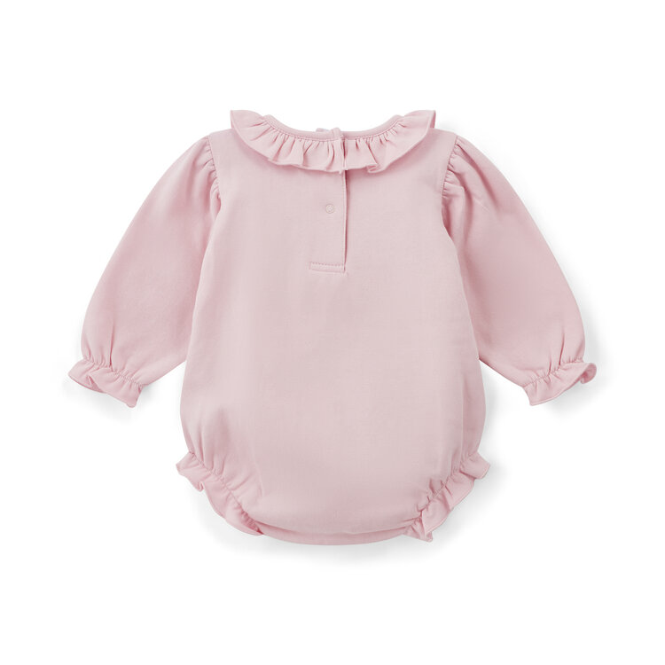 Little A Little A AW25 Jayden Pink Sweat Bow Romper