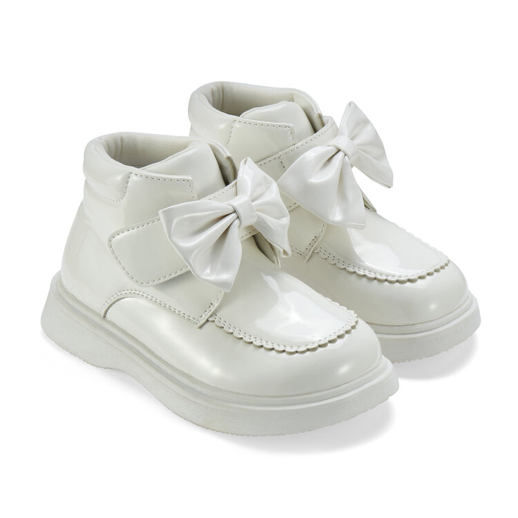 Little A Little A AW25 Bowe Bow Boot - Snow White