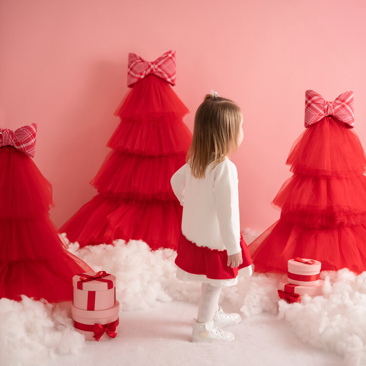 Little A Little A AW25 Katrina Bow Frill Sweat Dress