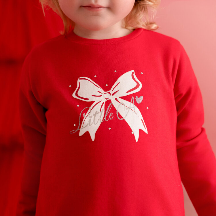 Little A Little A AW25 Katrina Bow Frill Sweat Dress