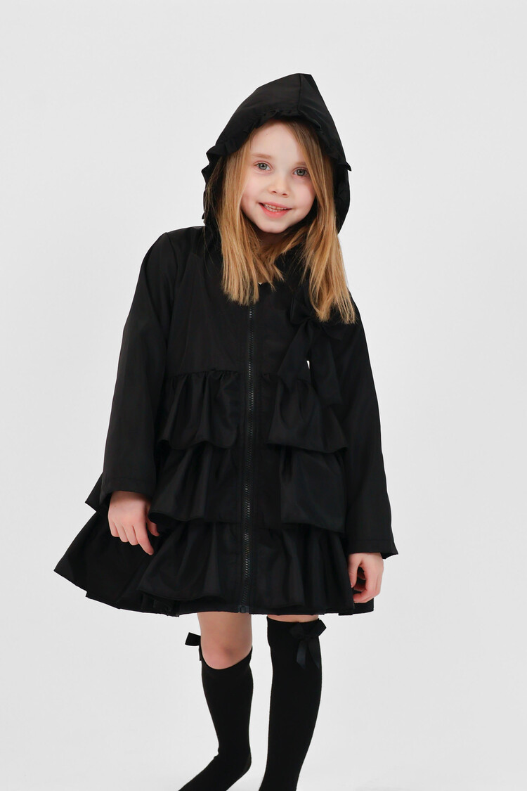 Harris Kids Harris Kids AW25 Pixie Ruffle Fleece Lined Coat