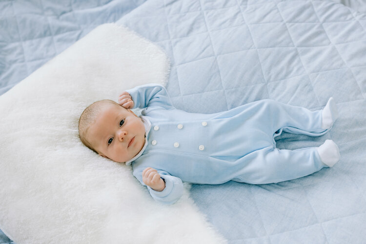 Emile et Rose Emile et Rose AW25 Kasper Velour Babygrow