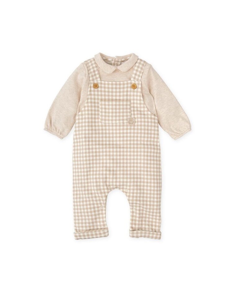 Tutto Piccolo Tutto Piccolo AW25 Gingham Dungaree Set - 1437