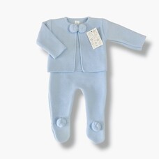 Little Star Little Star AW25 Knit Pom Pom 2 Piece - C7050