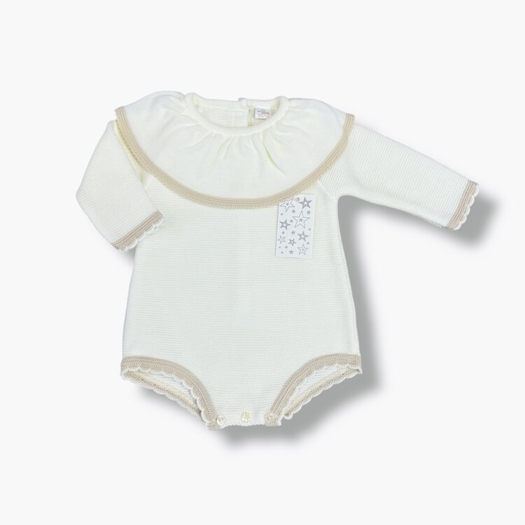 Little Star Little Star AW25 Girls Knit Romper - P7518