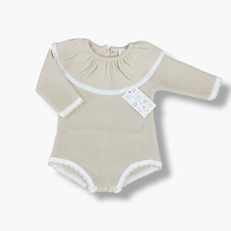 Little Star Little Star AW25 Girls Knit Romper - P7518