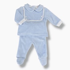 Little Star Little Star AW25 Velour 2 Piece Babygrow - 2424