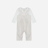 Patachou Patachou AW25 Check Long Dungaree Set - 3016