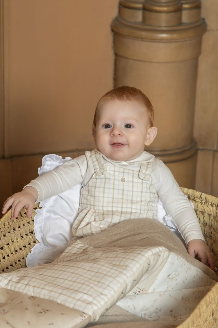 Patachou Patachou AW25 Check Long Dungaree Set - 3016