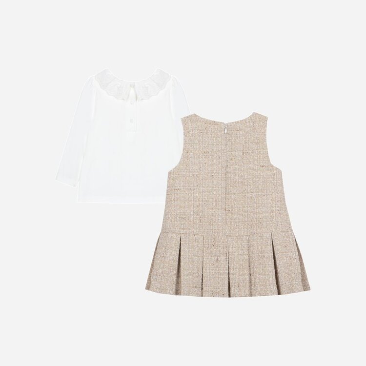 Patachou Patachou AW25 Tweed Pinafore Dress - 3227