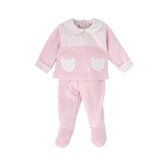 Babidu Babidu AW25 Velour 2 Piece Babygrow Set - 50906