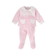 Babidu Babidu AW25 Velour 2 Piece Babygrow Set - 50906