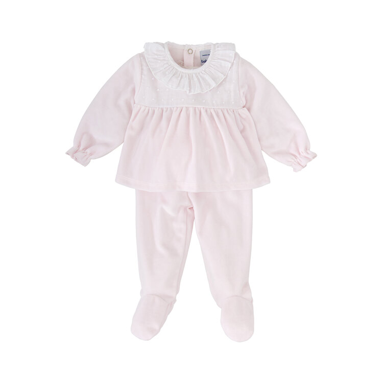 Babidu Babidu AW25 Velour 2 Piece Babygrow Set - 51906
