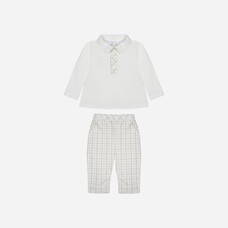 Patachou Patachou AW25 Check Trouser Set - 3015