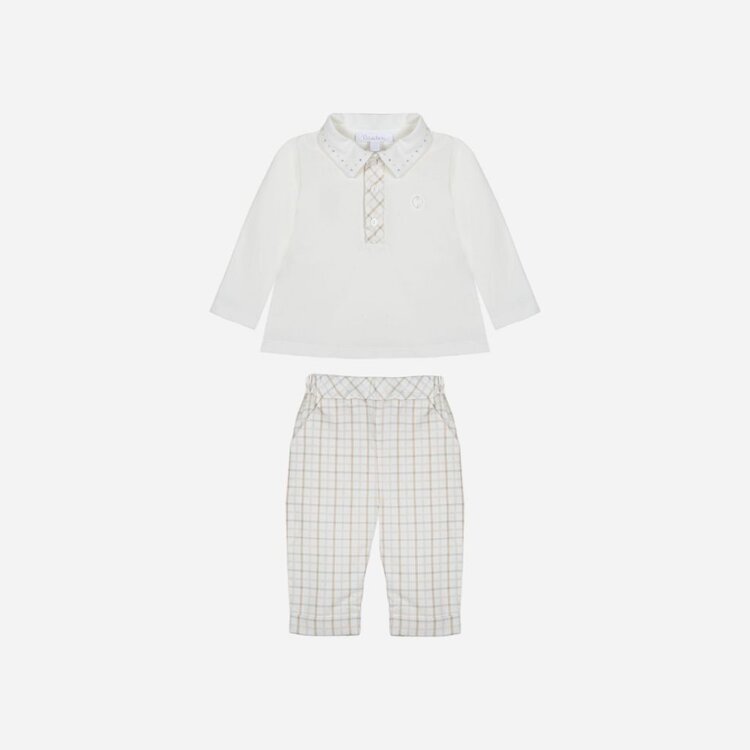 Patachou Patachou AW25 Check Trouser Set - 3015