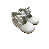 Andanines Girls Bow Scallop Shoe- 241273
