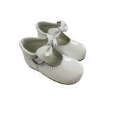 Andanines Girls Bow Detail Scallop Shoe- 251262