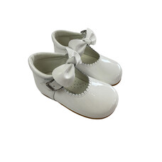 Andanines Girls Bow Detail Scallop Shoe- 251262