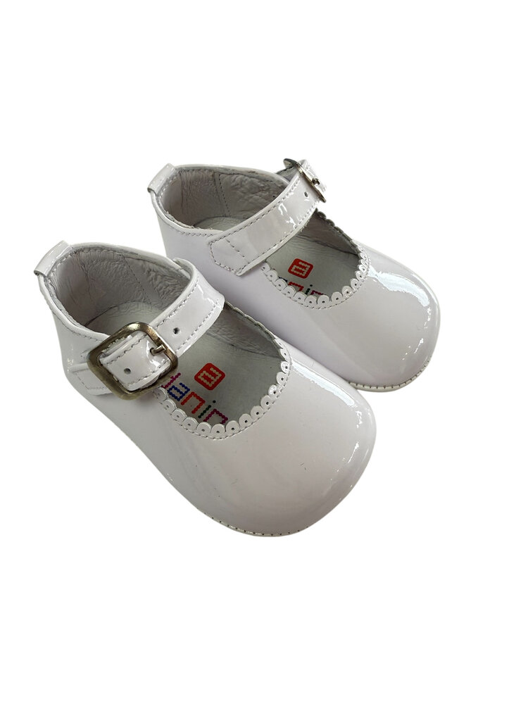 Andanines Girls Scallop Pram Shoe- 172901