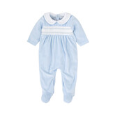 Babidu Babidu AW25 Velour Smocked Babygrow - 10906