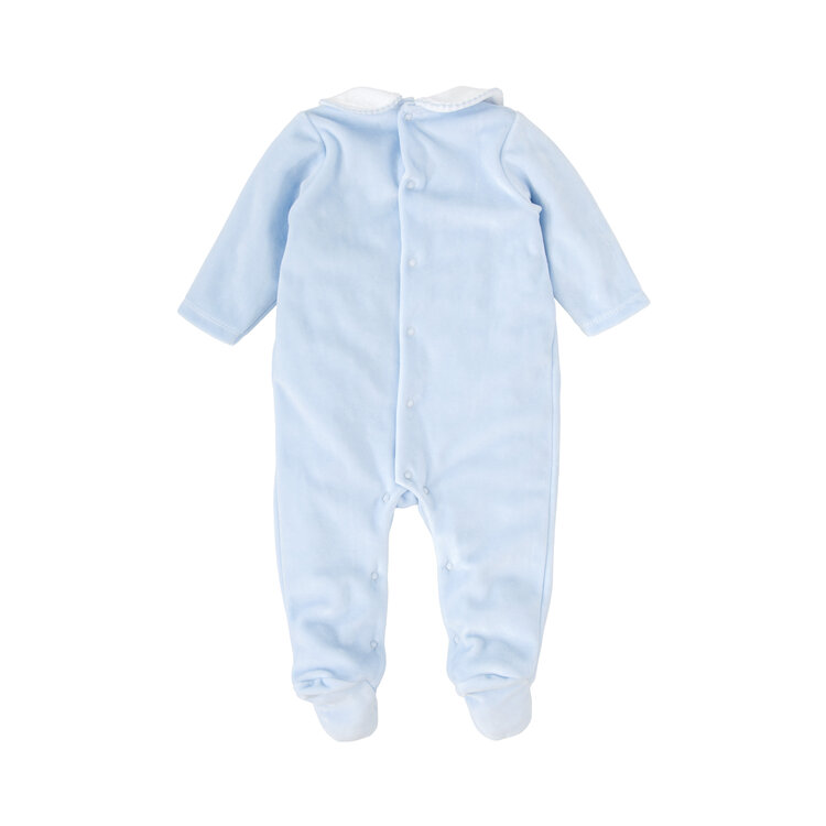 Babidu Babidu AW25 Velour Smocked Babygrow - 10906