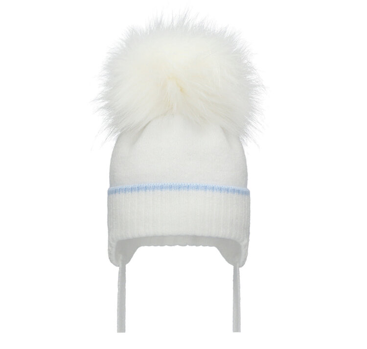 Pom Pom Envy Pom Pom Envy Alfie Hat - White