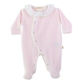 Baby Gi Baby Gi AW25 Lace Velour Babygrow - RND53
